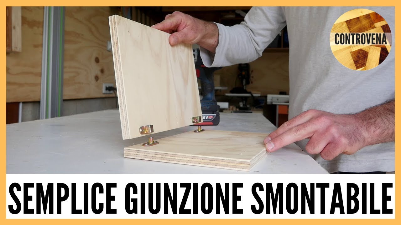 Giunzione smontabile semplice da utilizzare - 3 minuti di Falegnameria #18 - Lavorazione del legno