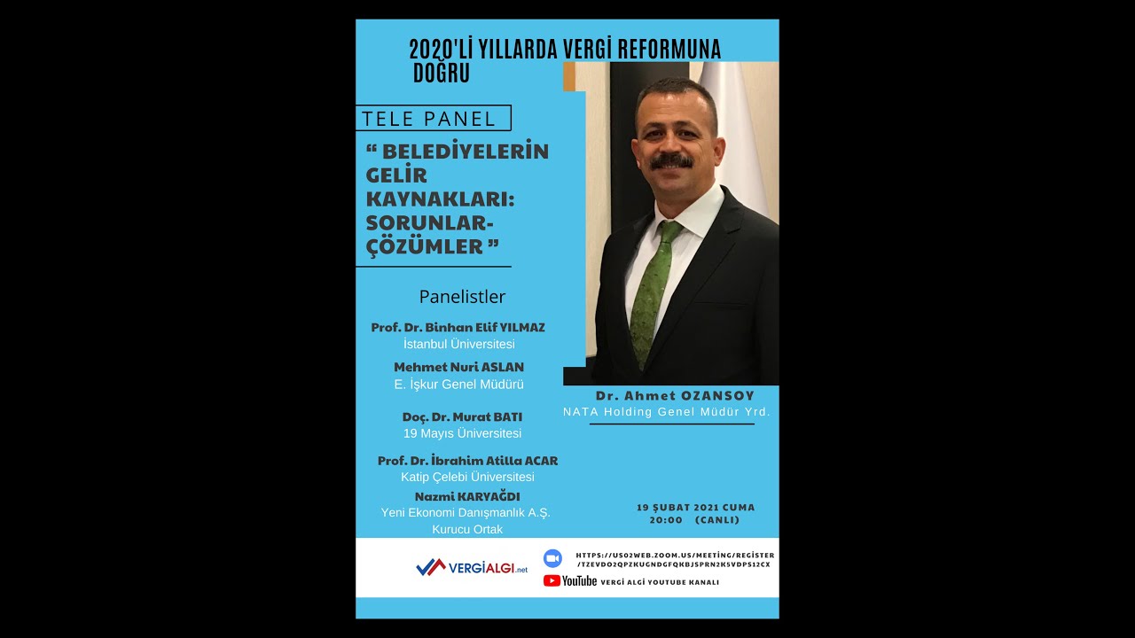 Dr. Ahmet Ozansoy ile “Belediyelerin Gelir Kaynakları: Sorunlar ve Çözüm Önerileri