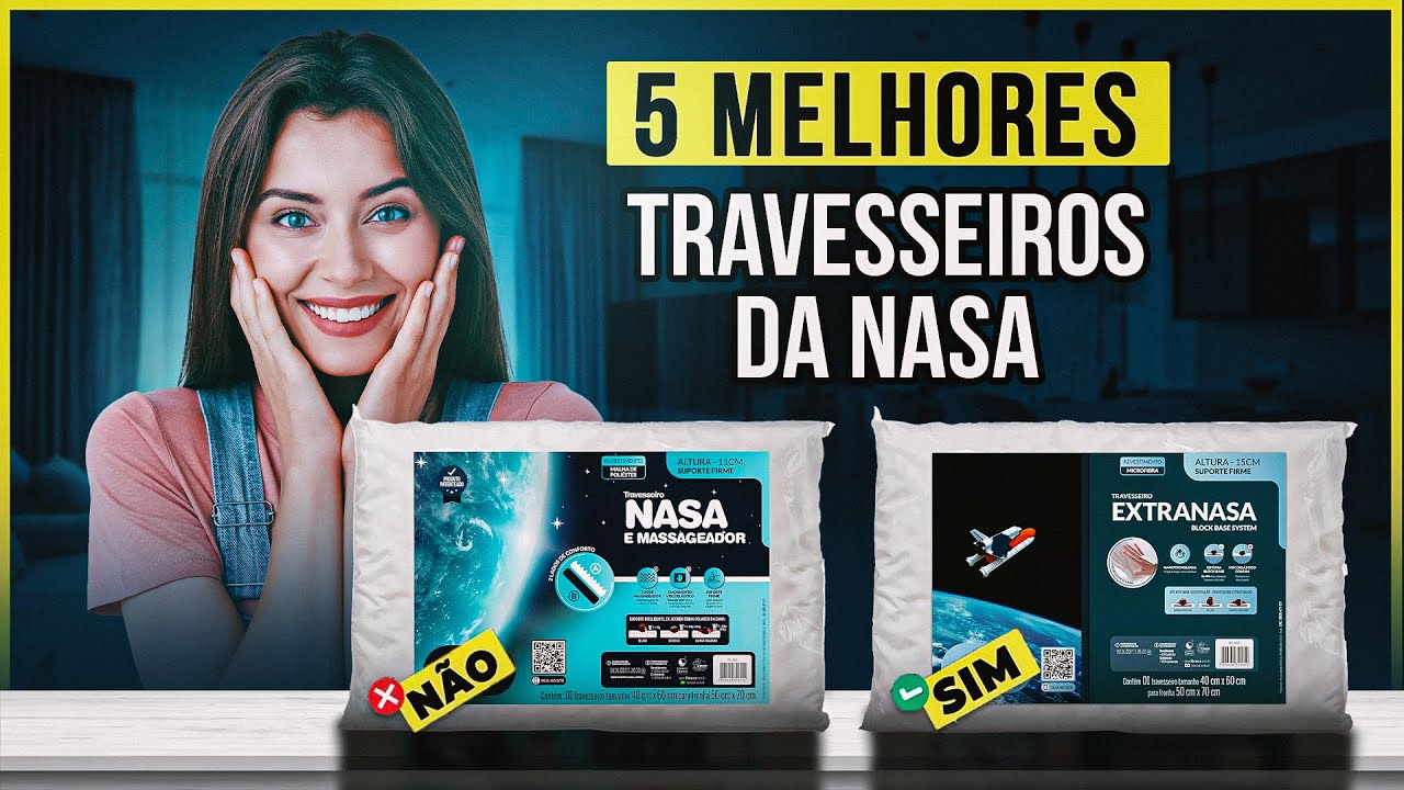 Os Top 5 Melhores Travesseiros NASA de 2025 [melhor travesseiro nasa viscoelástico para dormir!]