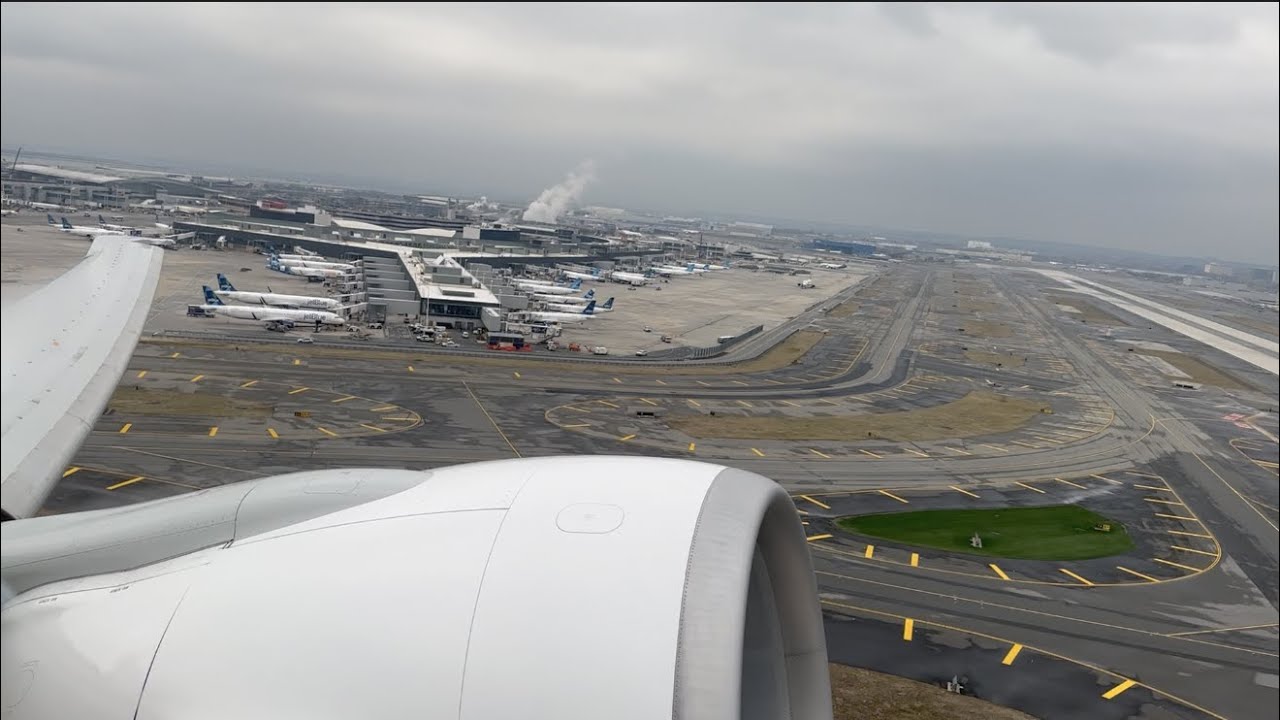 JAL 777-300ER --Taxi and Takeoff at New York JFK
