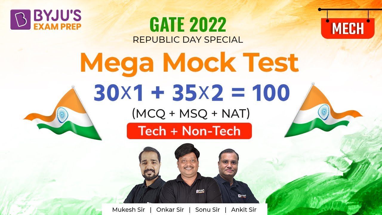 GATE 2022 || Mechanical Engineering || Live Mock Test Practice || By Mechanical Experts