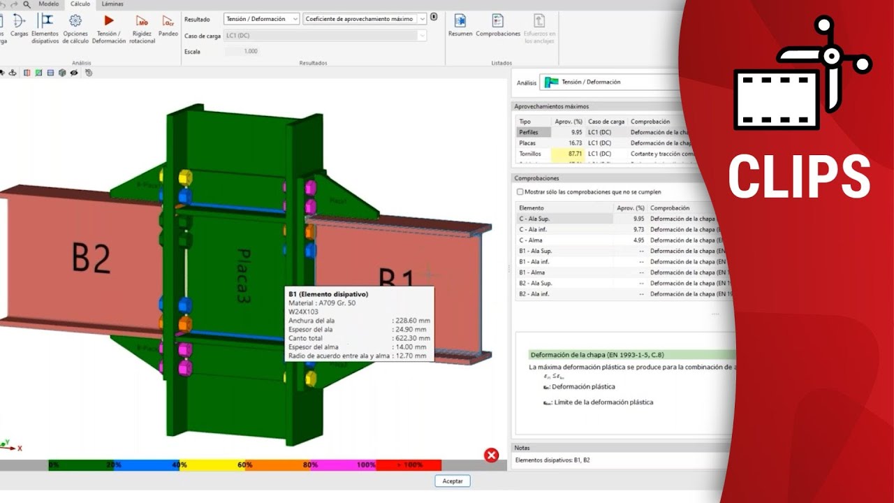 StruBIM Steel y CYPE Connect: uniones con elementos disipativos, para diseño por capacidad