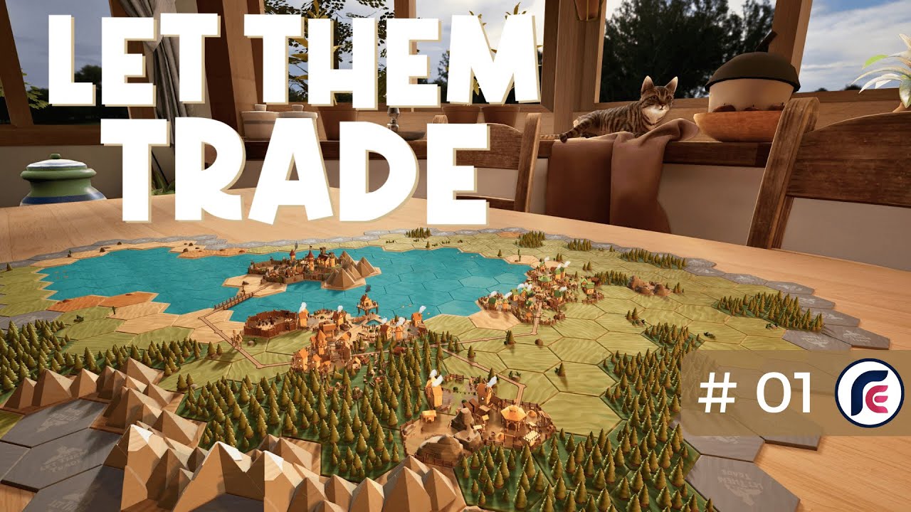 Entspanntes Aufbauspiel mit Holzbrett Charme - Let them trade - 01