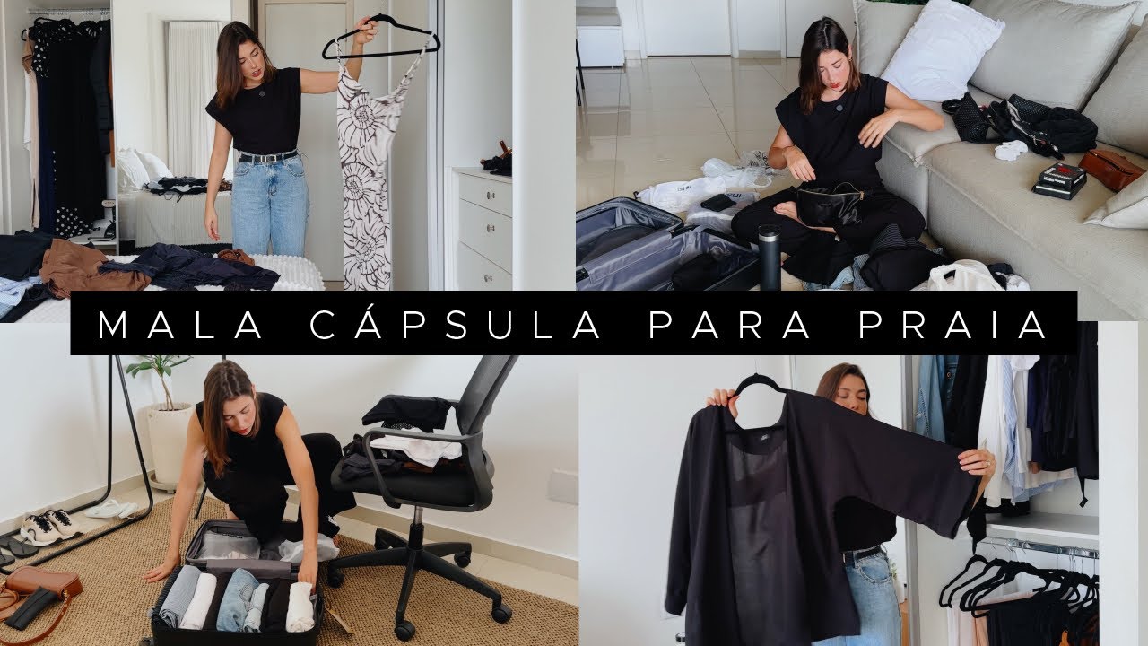 mala cápsula para 10 dias | mala minimalista de verão