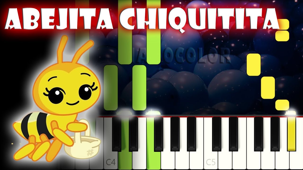 Abejita Chiquitita | Piano Cover | Tutorial | Karaoke