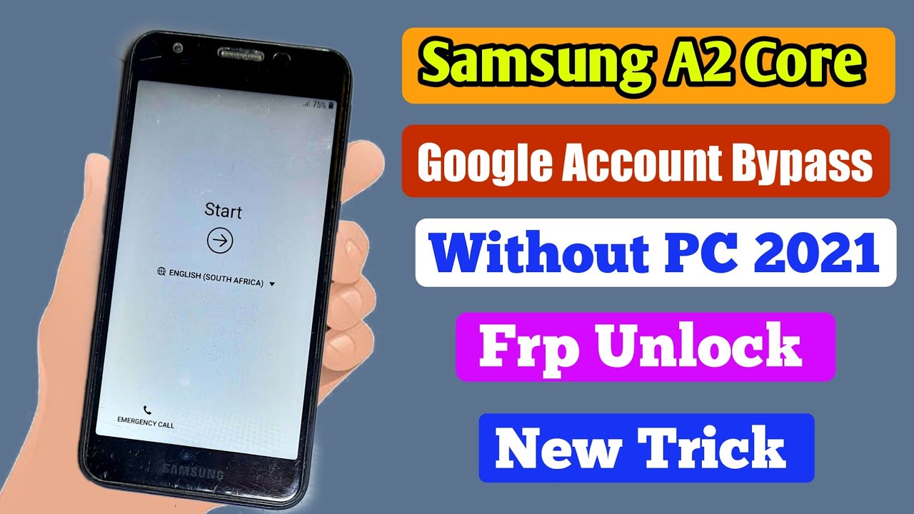 Galaxy A2 Core Frp Unlock Android 8.1.0 2021|| Samsung A260g Google Account Bypass Without PC 2021