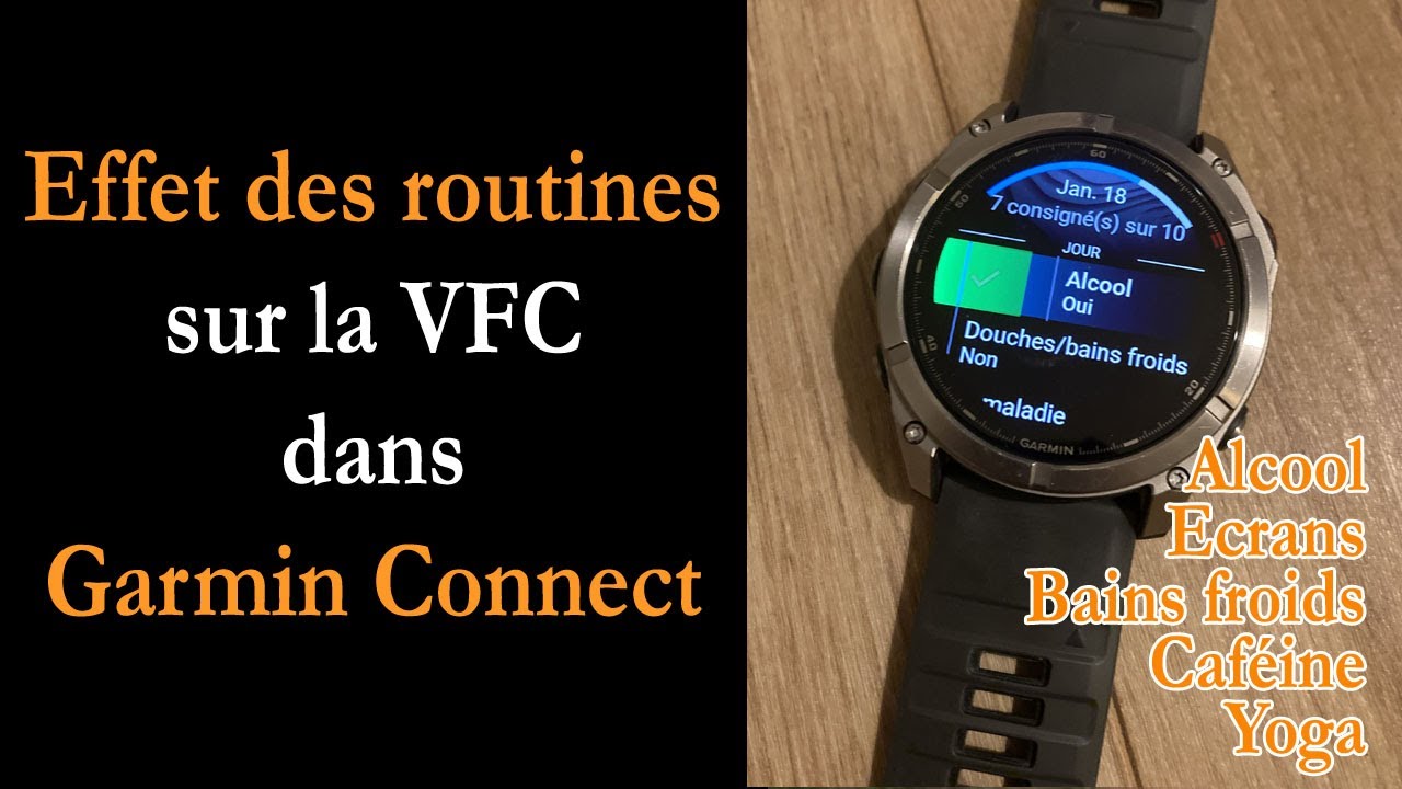 J'ai suivi l'impact des routines sur ma récupération avec ma Garmin
