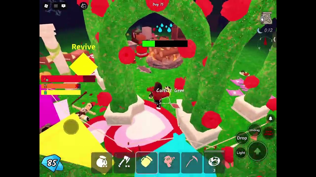 Me and my sister playing 99 nights in the forest and beat our record of 81