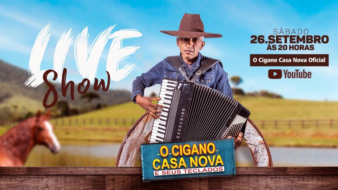 2ª LIVE - O CIGANO CASA NOVA (26 DE SETEMBRO DE 2020, ÀS 20H)