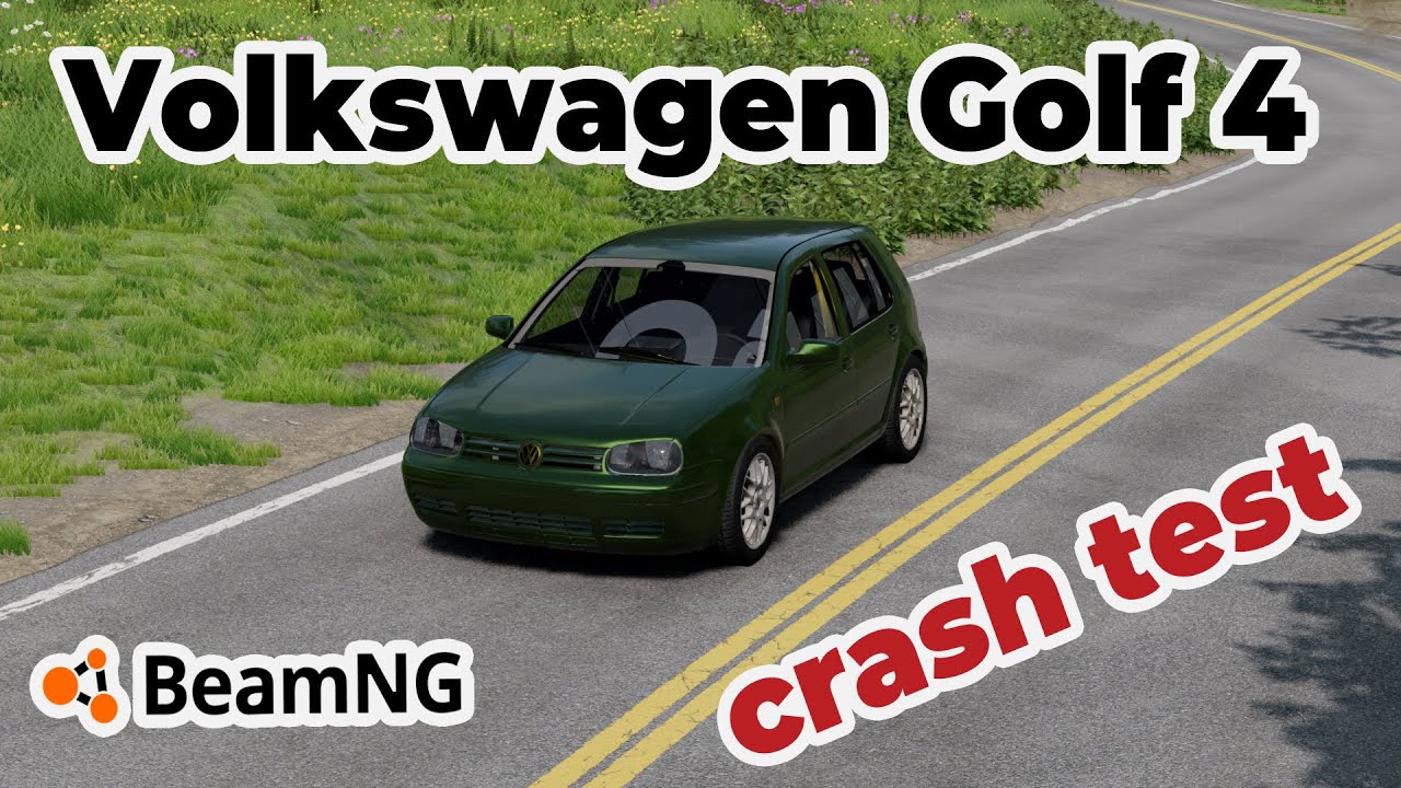 BeamNG.Drive - Volkswagen Golf 4 Crash Test