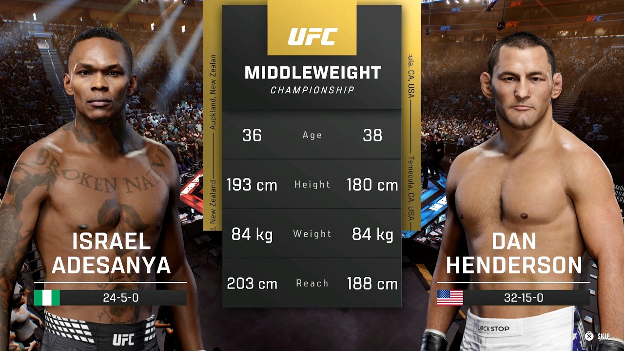EA Sports UFC 6 &mdash; Исраэль Адесанья против Дэна Хендерсона | ПОЛНЫЙ БОЙ (PS5)