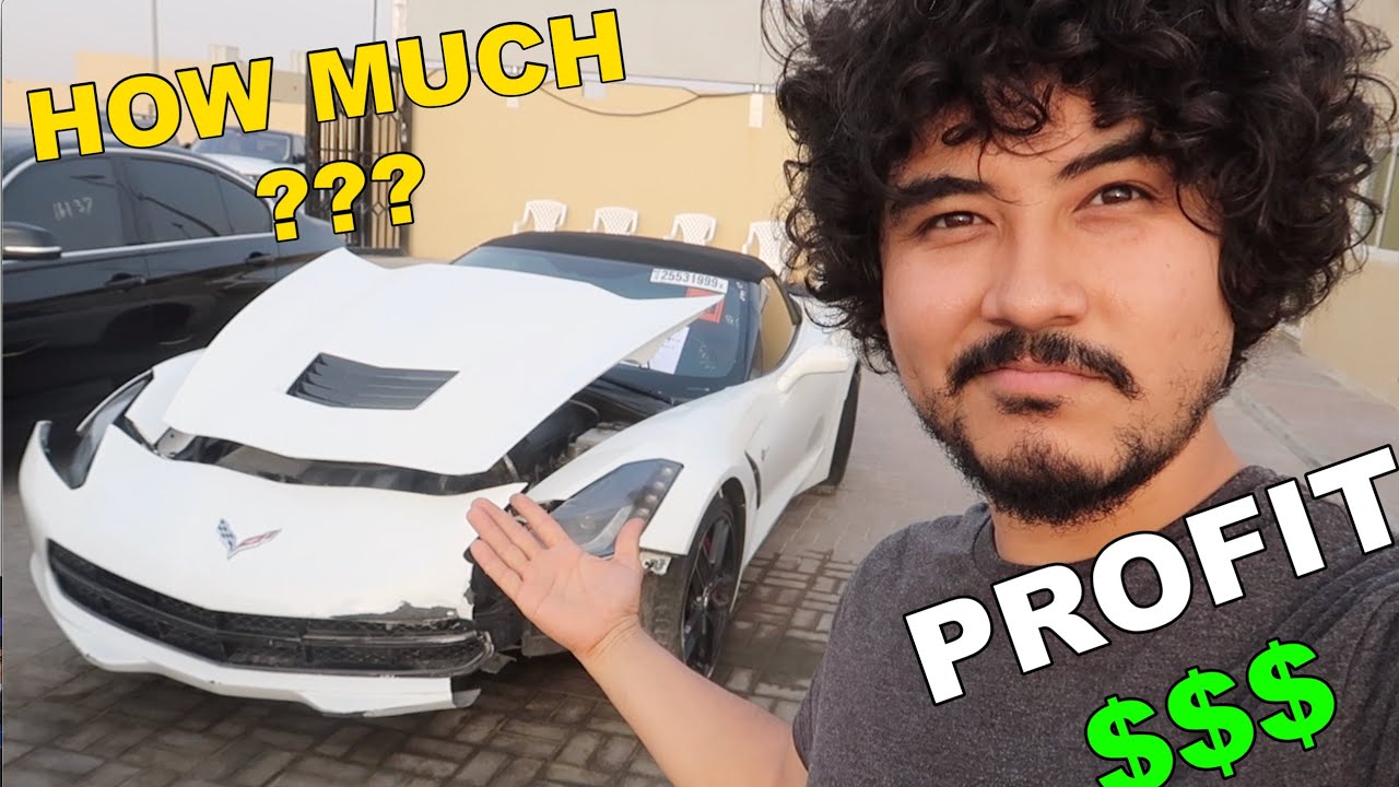 How Much Profit Can You Make In A Salvage Car ( Corvette V8 2014 )