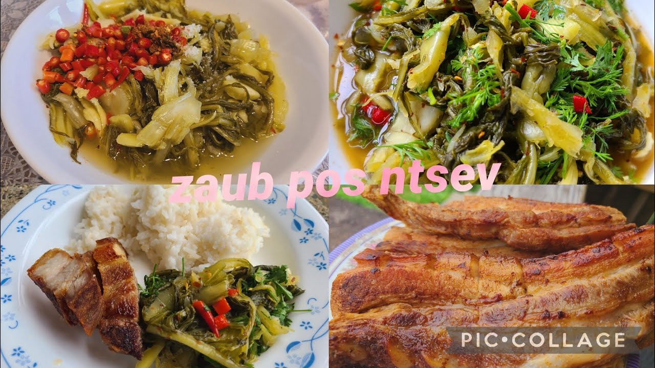 Qhia ua zaub qaub mas qab tshaj(Hmong pickle mustard)