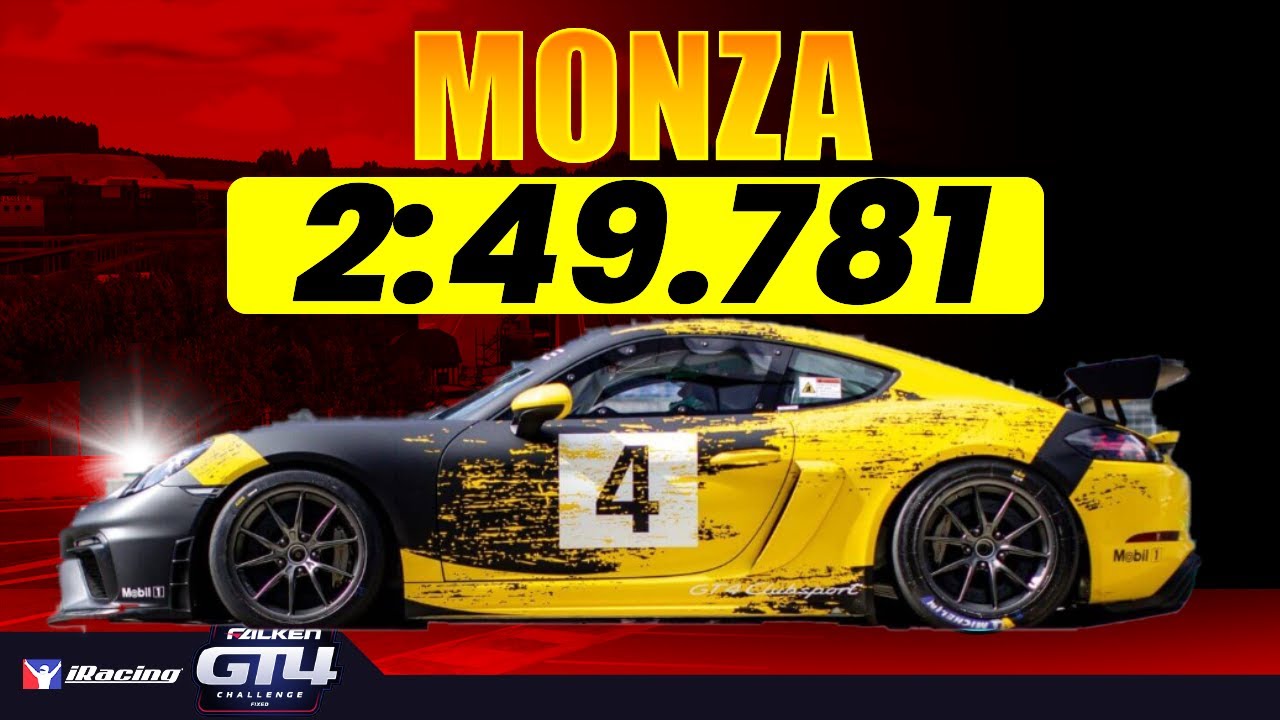 iRacing Porsche GT4 - Руководство по трассе Монца (комбинированный заезд) - 2:48.781