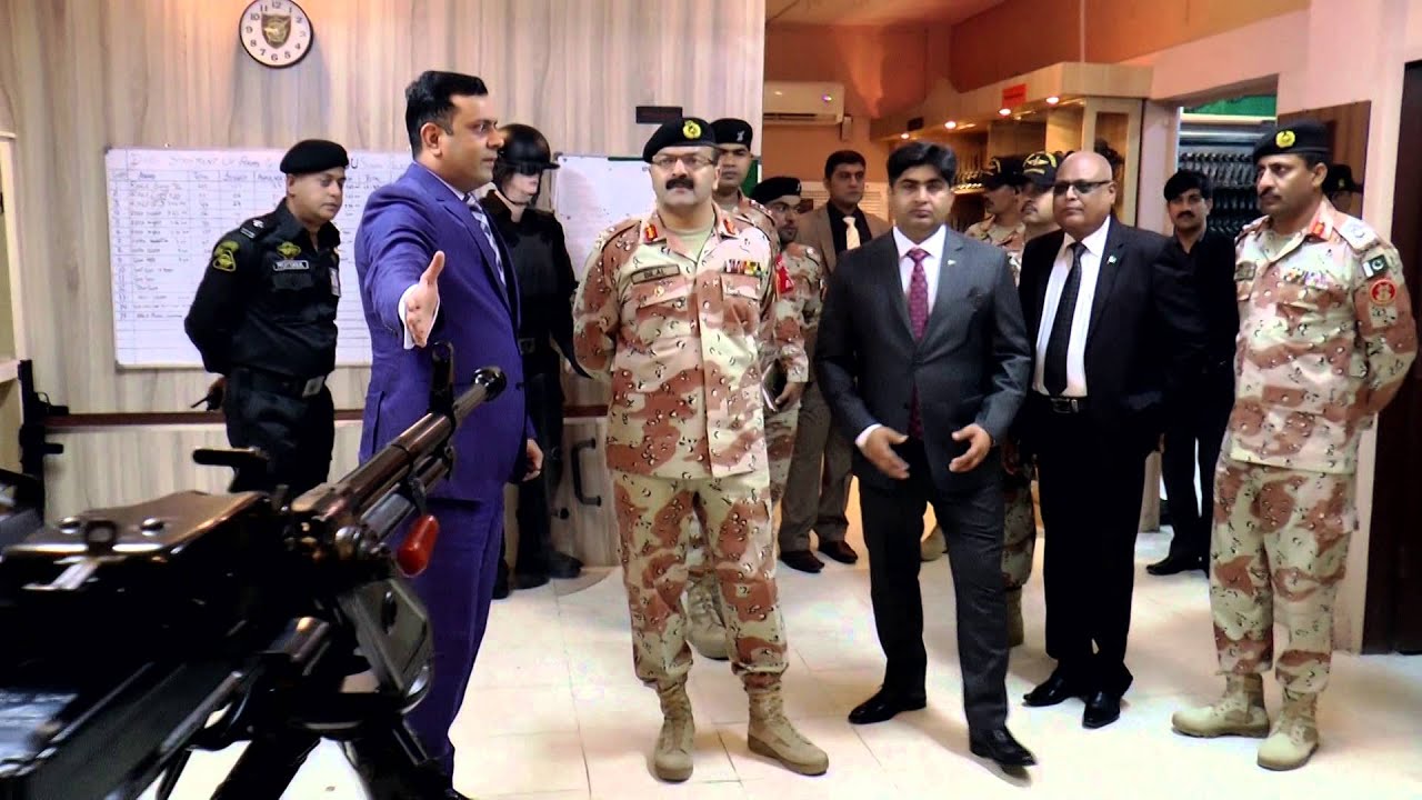 DG Rangers Sindh, Major General Bilal Akbar visits Special Security Unit - SSU HQ  01.03.2016.