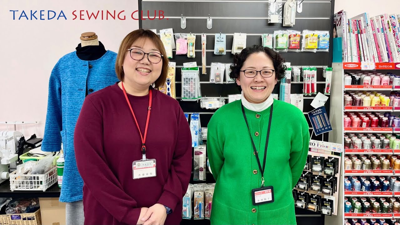 3/7(木) 第2回 TAKEDA SEWING CLUB Live streaming【ロックミシンで作るラグラン袖パーカー 後編】