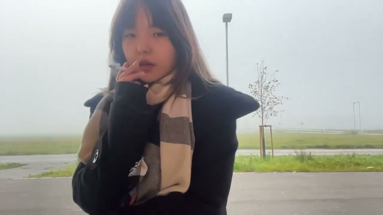 Japanese girl smoking and running away | 👍 Stan Twitter Reaction meme