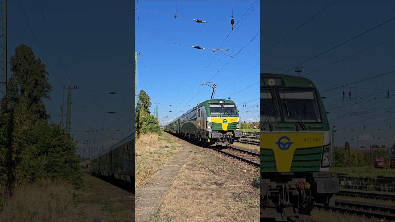 Mindig csod&aacute;s Scarbantia IC halad Ferencv&aacute;rosban #gysev #vectron #siemens #m&aacute;v #mozdony #hungary