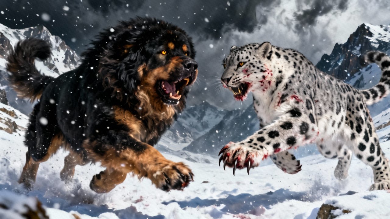 Tibeten mastiff VS Snow leoperd | The Untold Story of Tibetan Mastiff....