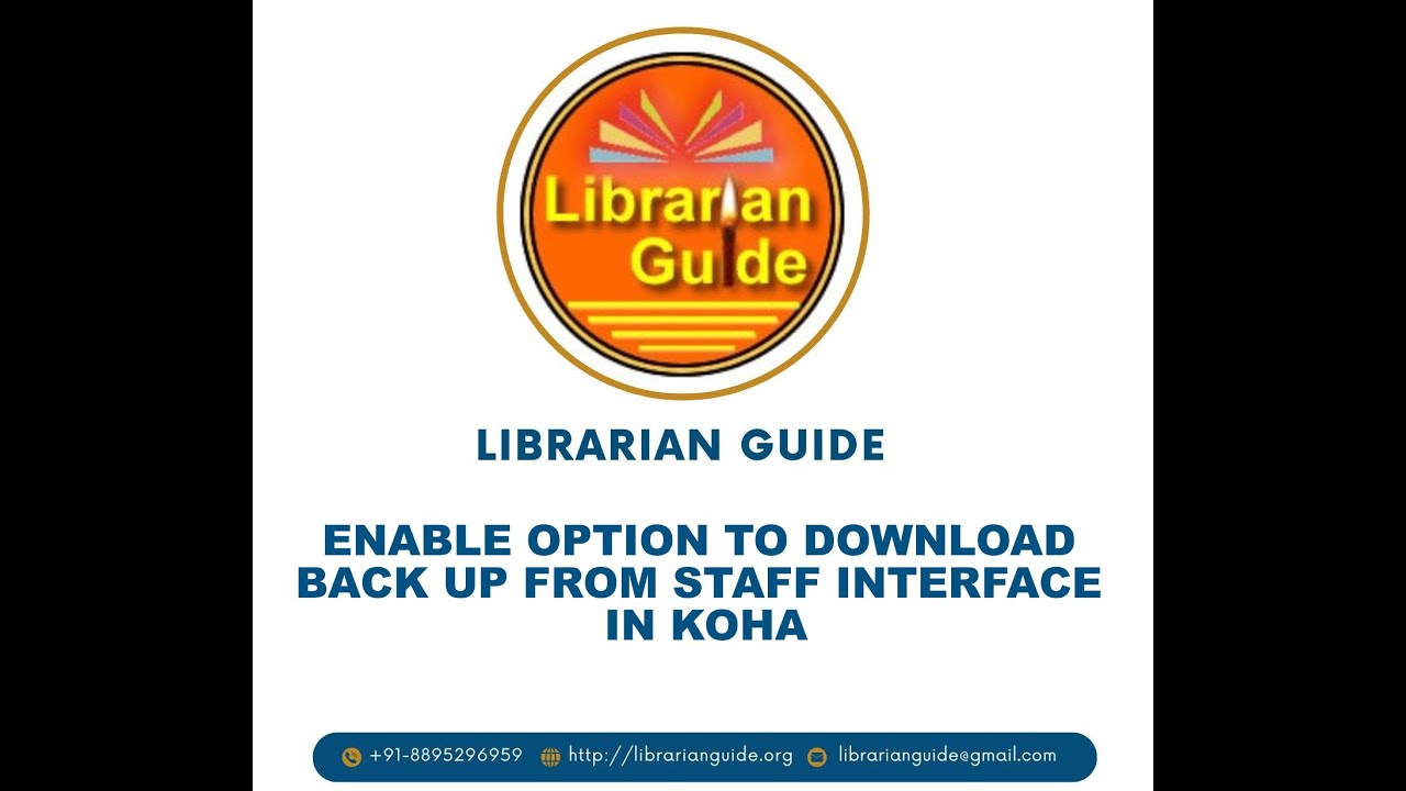 Koha Backup through Staff Interface