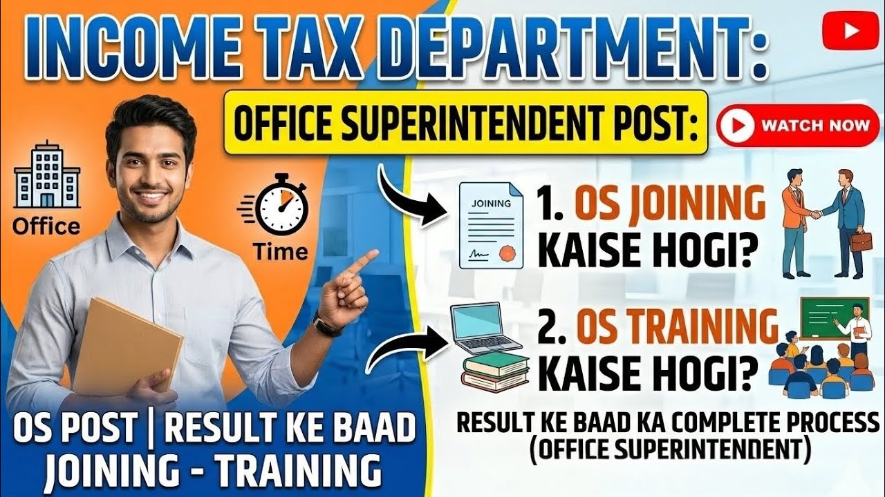 Result ke bad ka process||Joining process||training||Office superintendent income tax department#ssc