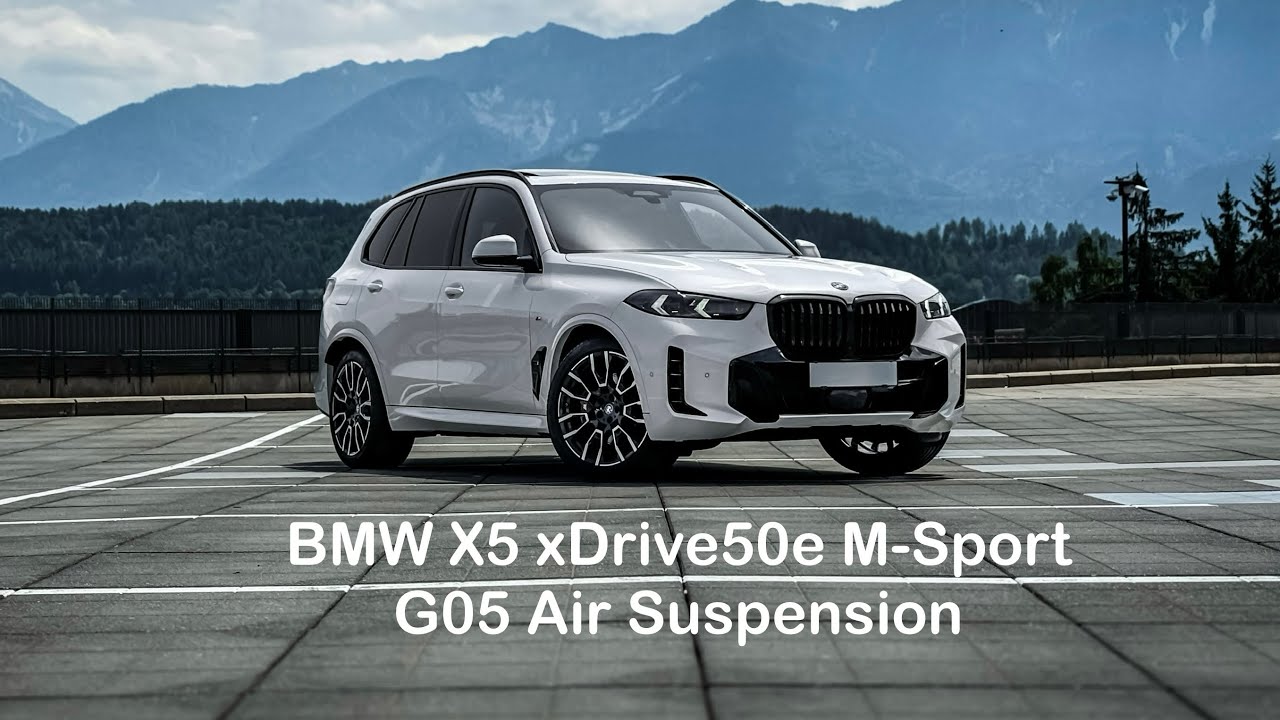 BMW X5 xDrive50e M-Sport 2024 Air Suspension (in Action) 4K