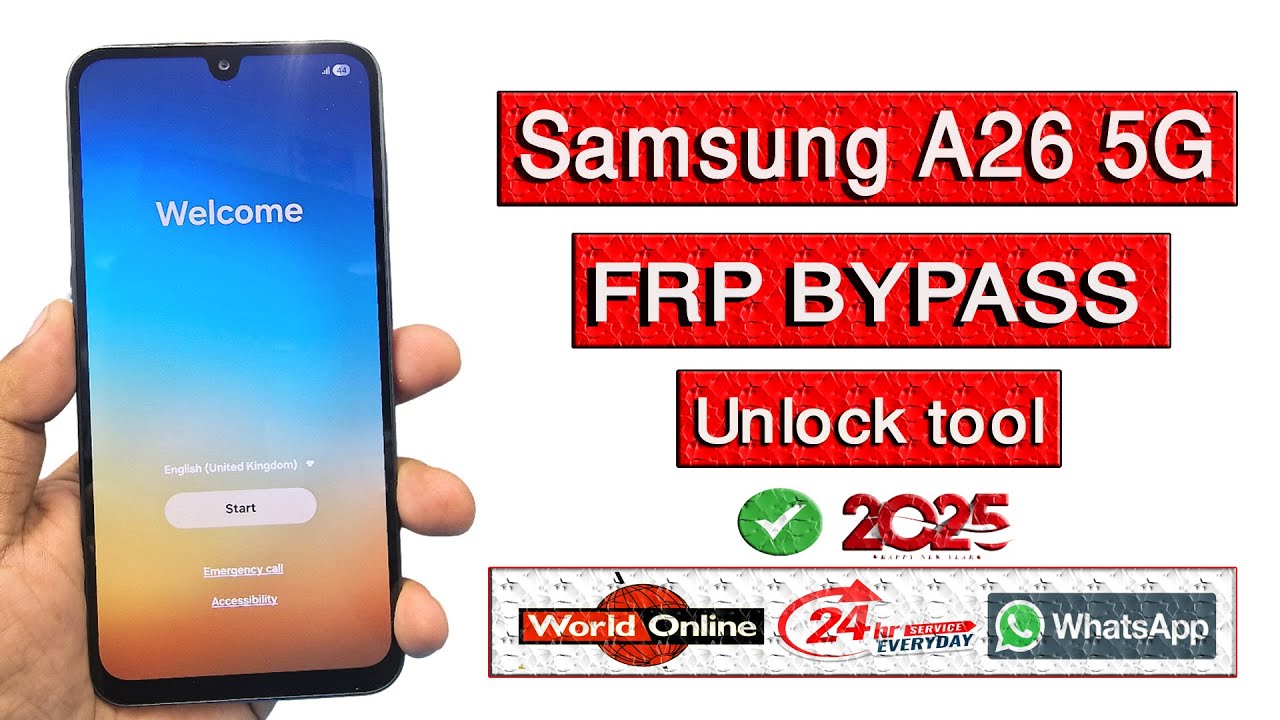 Samsung Galaxy A26 5G (SM-A256) FRP Byopass Unlock Tool Google Account Bypass
