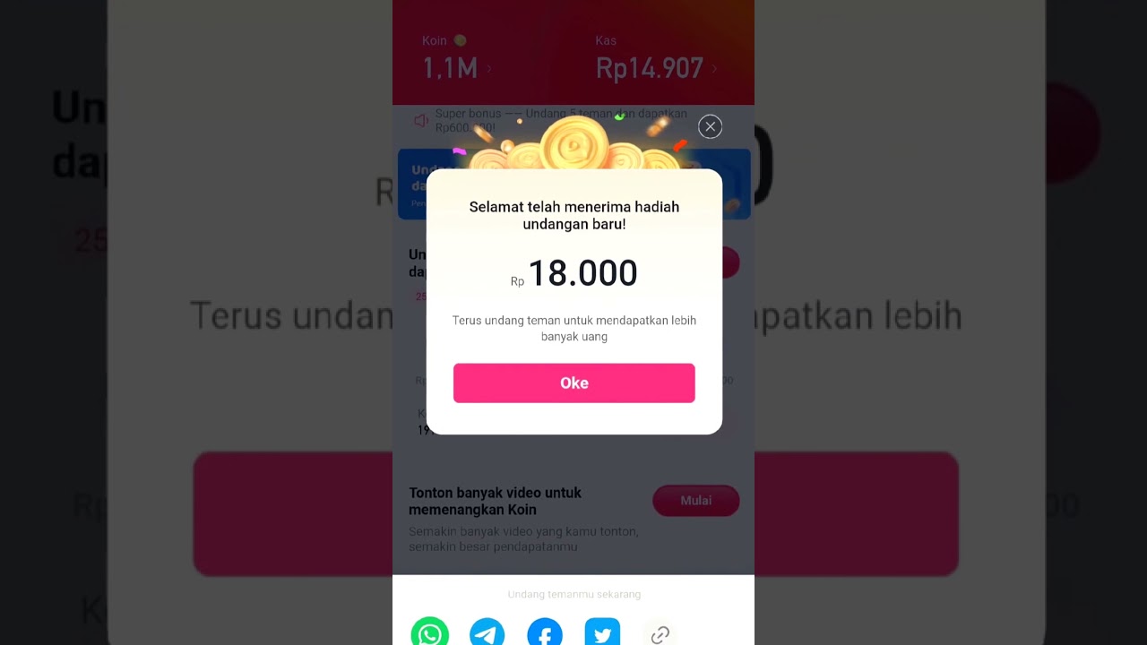 Aplikasi Penghasil Uang | Ajak Teman Dapat Uang - Snack Video