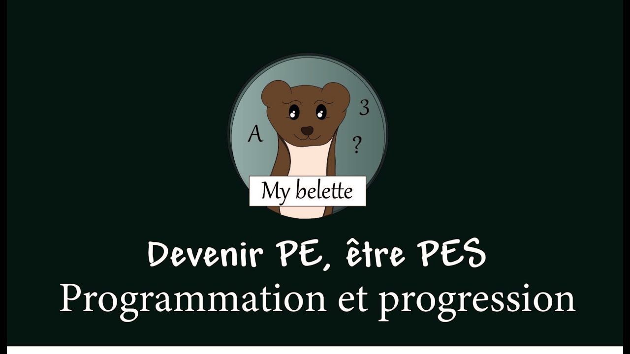 Devenir PE, être enseignant - Qu'est-ce qu'une programmation, progression ? Comment les établir ?
