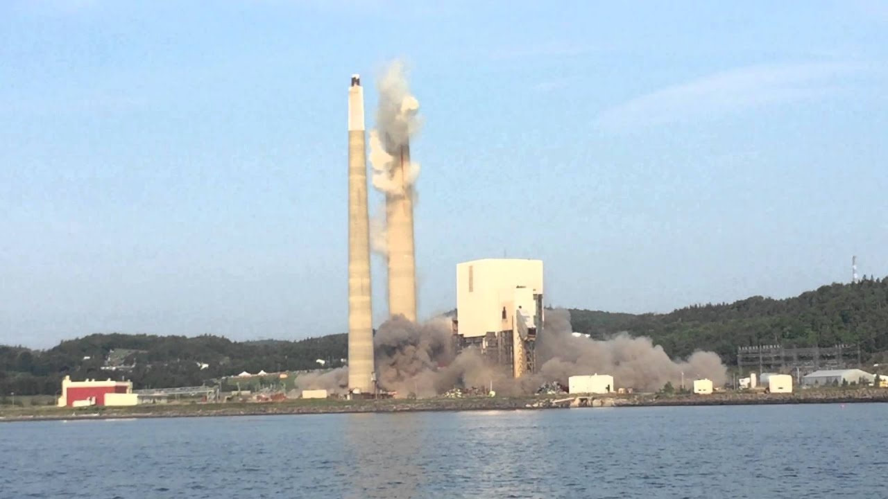 Dalhousie NB Power Failed Demolition - August 16th 2015