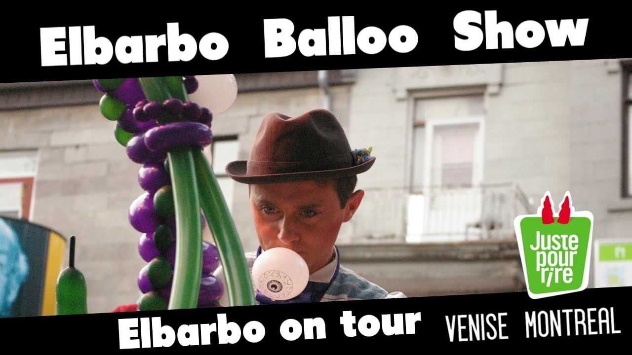 Les sculpture ballon chapeau d'Elbarbo à Montréal (Juste pour rire) et Venise