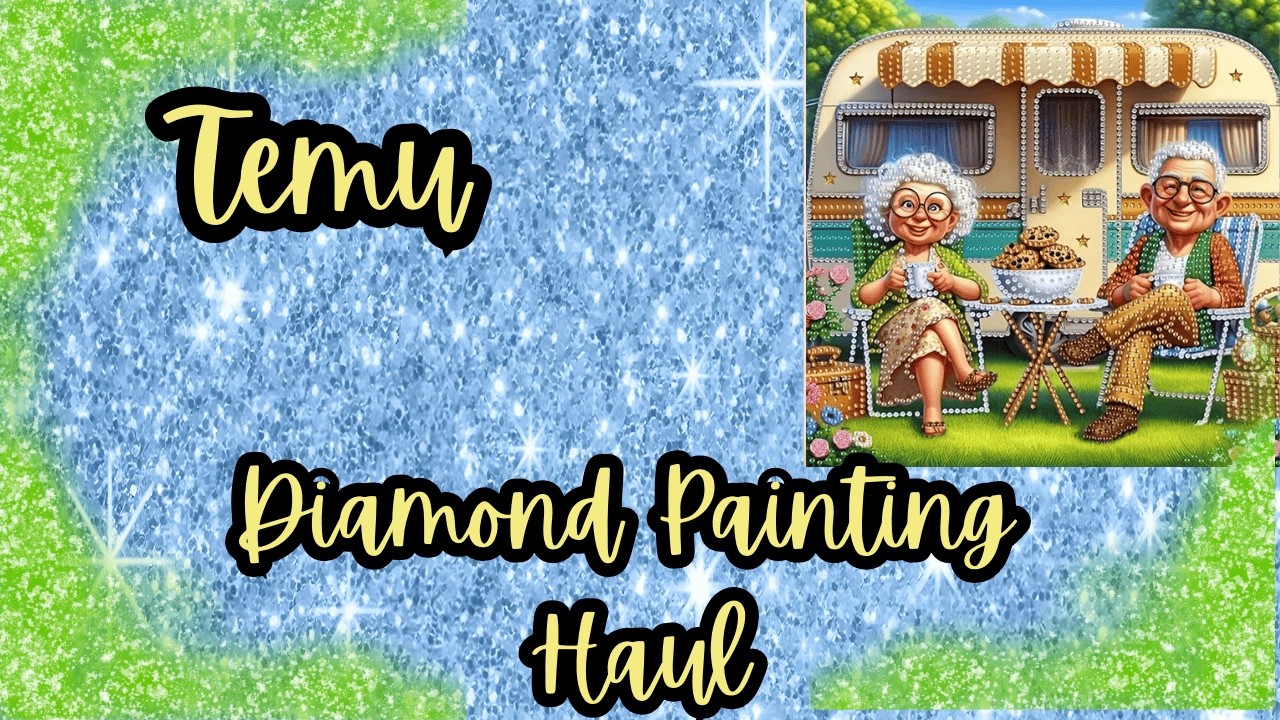 **TEMU** Little Grandma - Partial Diamond Painting Unboxing - Diamond Art Craft Unboxing 105
