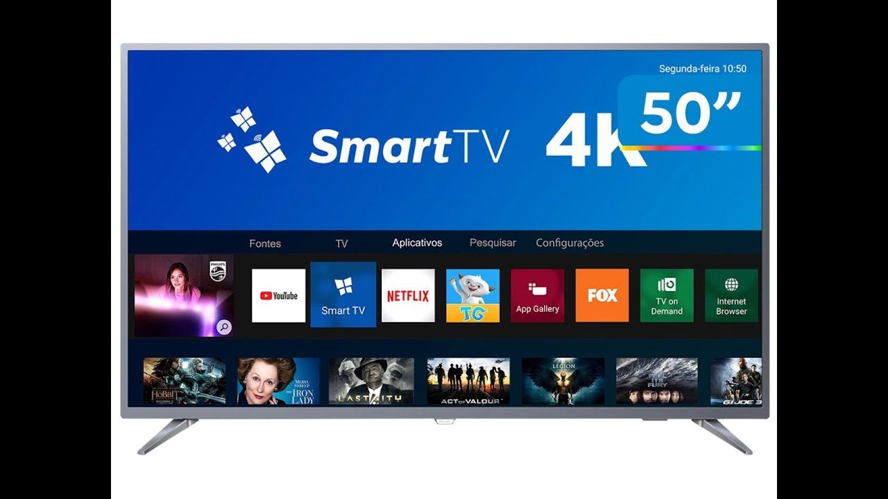 Smart TV 4K LED 50&rdquo; Philips 50PUG6513/78 Wi-Fi - 3 HDMI 2 USB R$2.089,05&agrave; vista