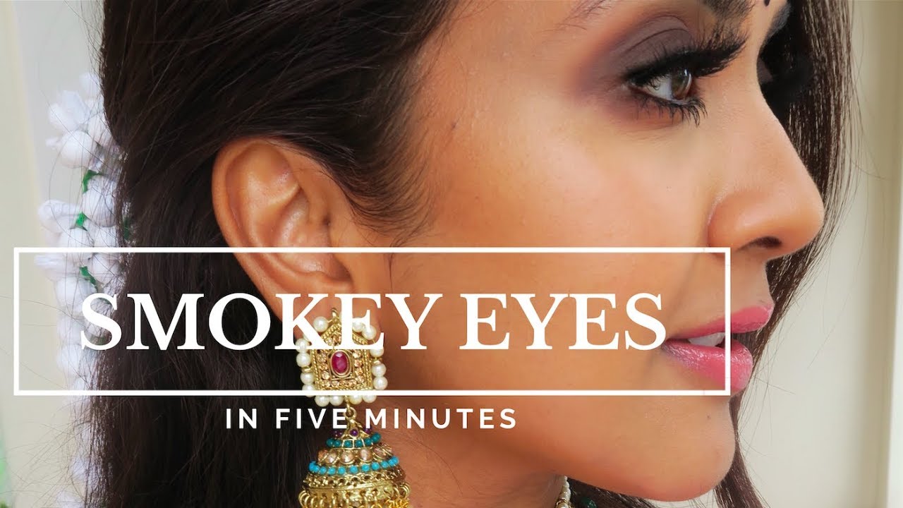 Smokey Eyes in 5 minutes | Vithya Hair and Makeup