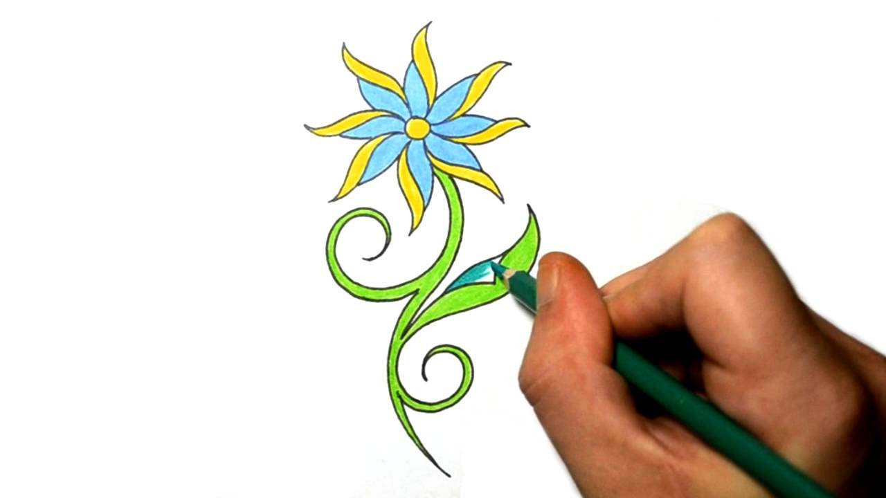 How to Draw a Cool Simple Daisy Flower Tattoo Design