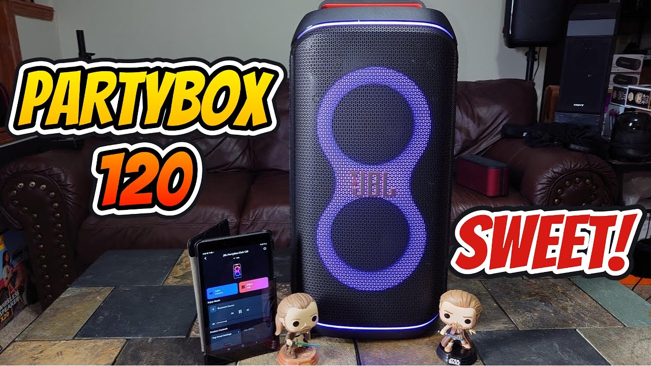 JBL Partybox Club 120 уже здесь! Первый взгляд, демонстрация света и звука, поддержка приложения....