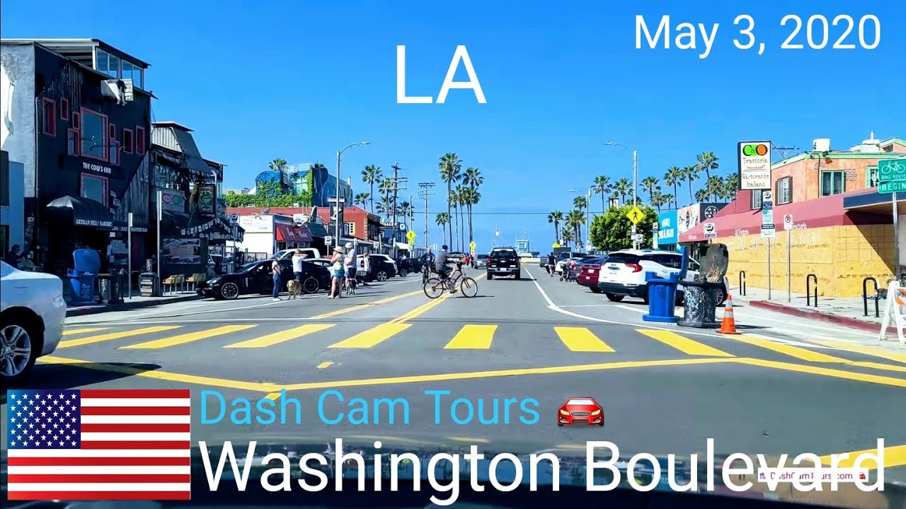 May 3, 2020. Driving on Washington Blvd. in Los Angeles. Dash Cam Tours🚘