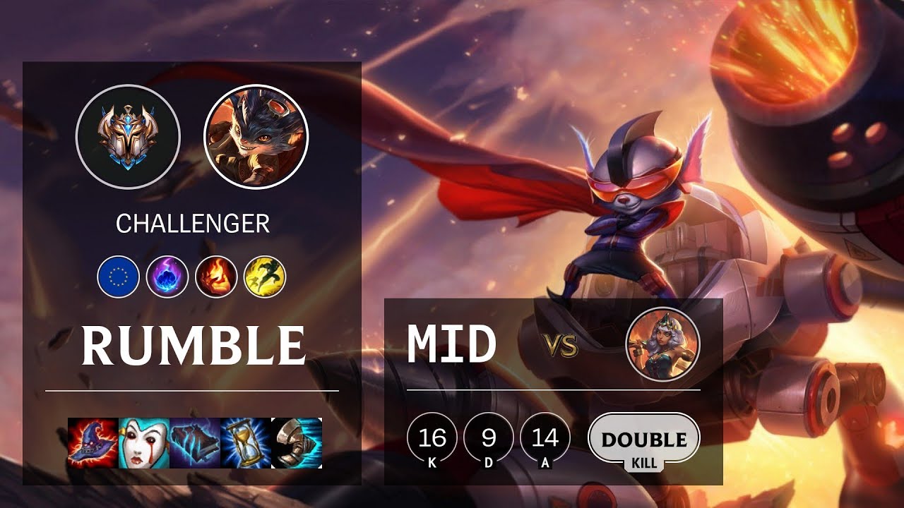 Rumble Mid vs Qiyana - EUW Challenger Patch 10.3