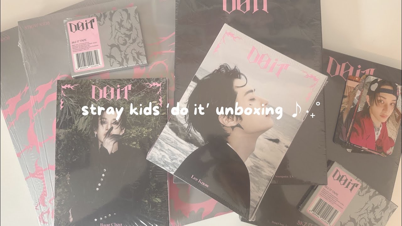 unboxing 8 copies of stray kids ‘do it’ (all versions!!) 