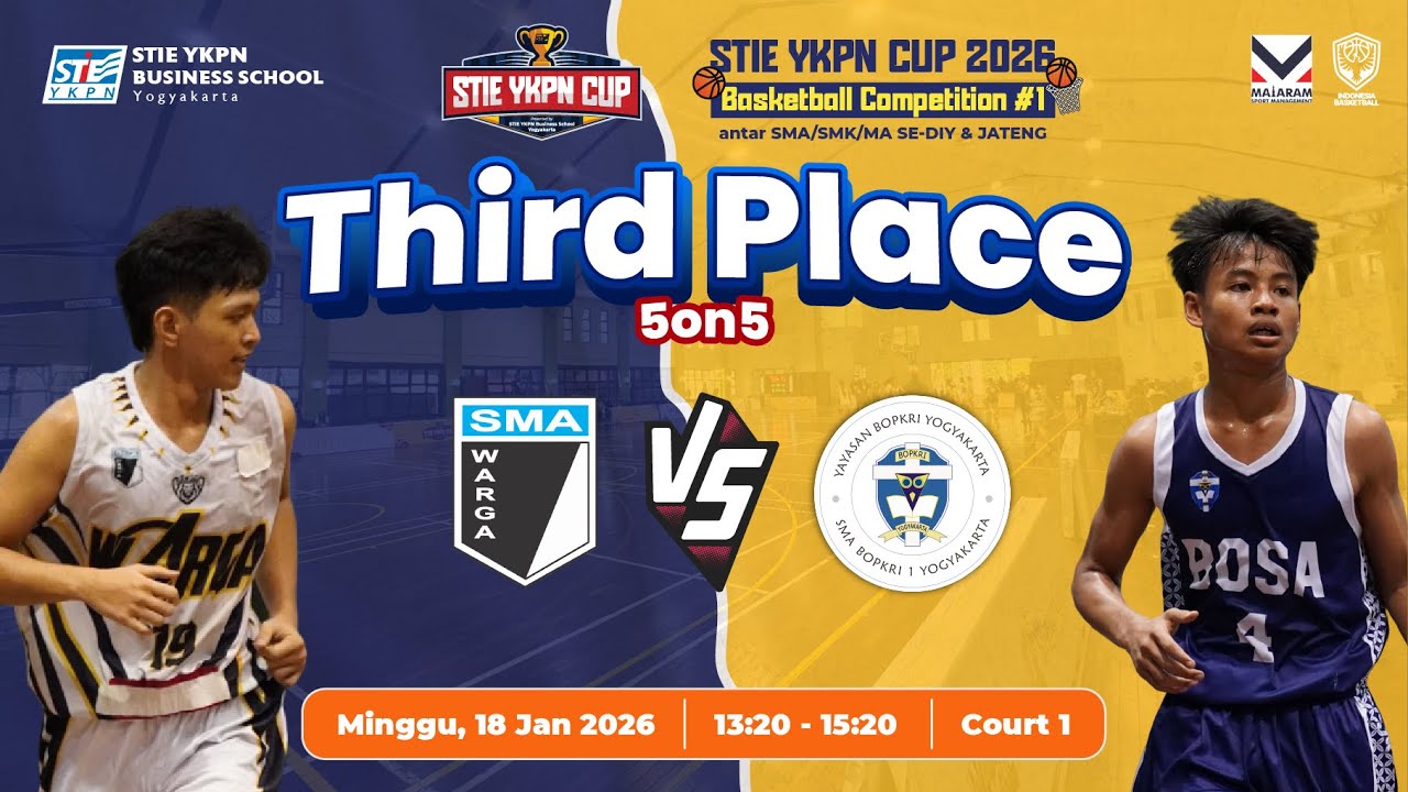 Basketball Competition #1-THIRD PLACE PA-SMA WARGA SURAKARTA VS SMA BOSA -  STIE YKPN CUP 2026