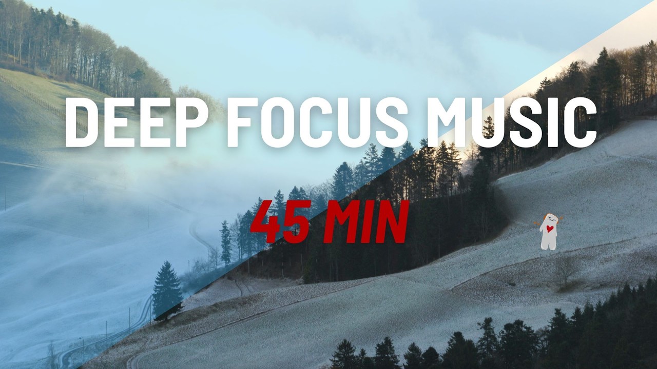 👩🏻‍💻 Deep Focus Music (45 MIN, No Vocals) - Sub Bass Ambient Electronic Beats | StillGroove Studio