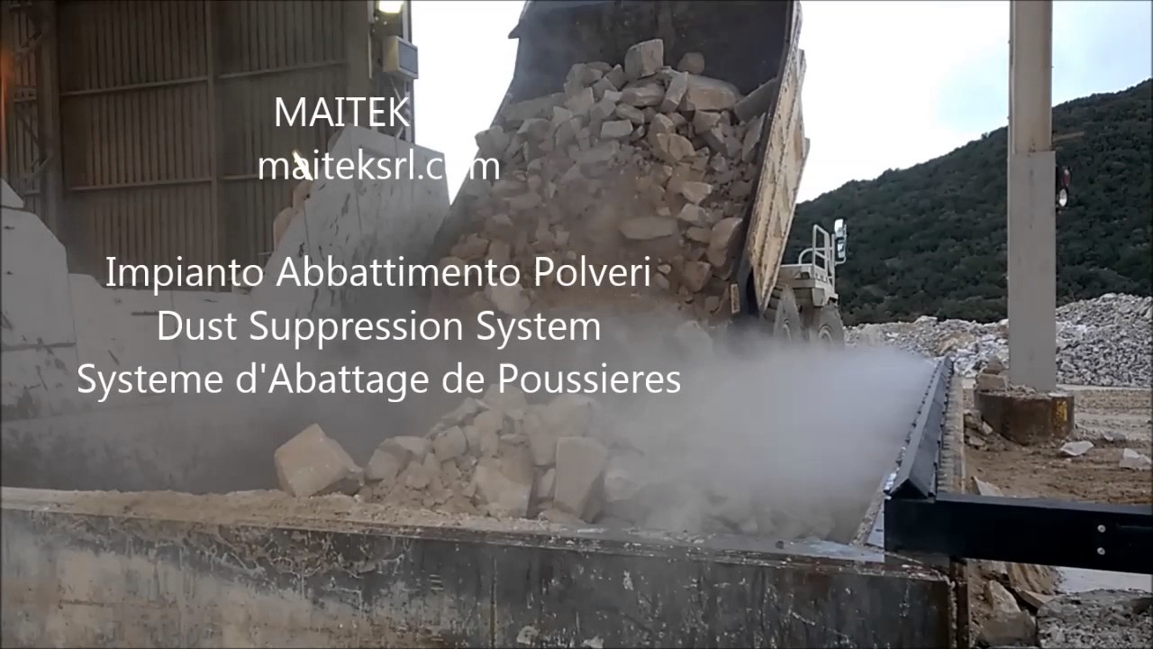 MAITEK IMPIANTO ABBATTIMENTO POLVERI DUST SUPPRESSION SYSTEME ABATTAGE POUSSIERE