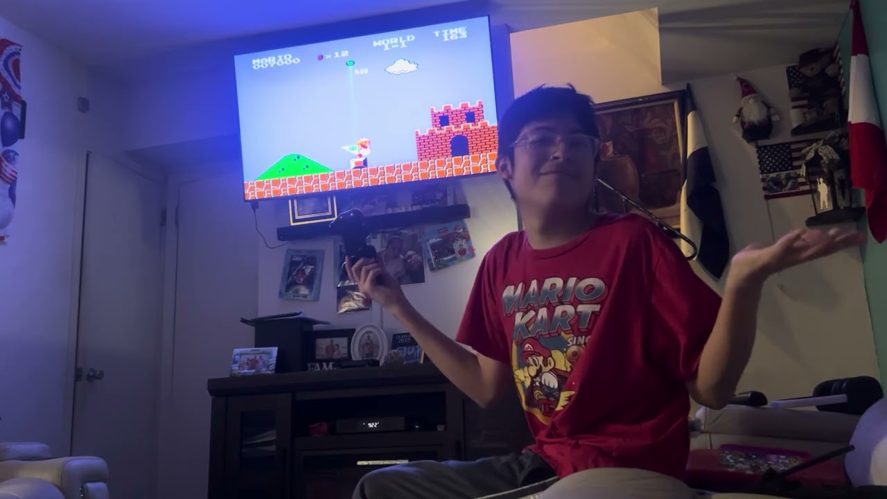 This is my first time playing super Mario game.￼