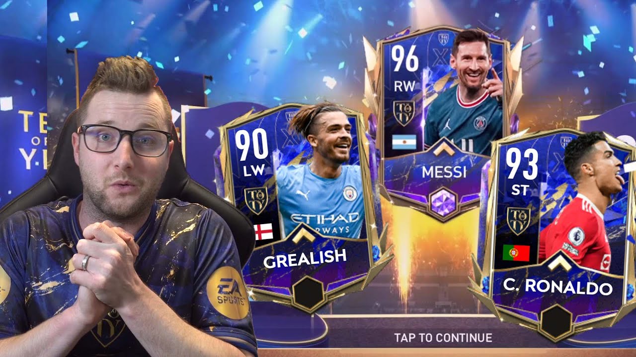 We Got TOTY Messi and Ronaldo! Full TOTY Premium Attacker Squad! FIFA Mobile 22