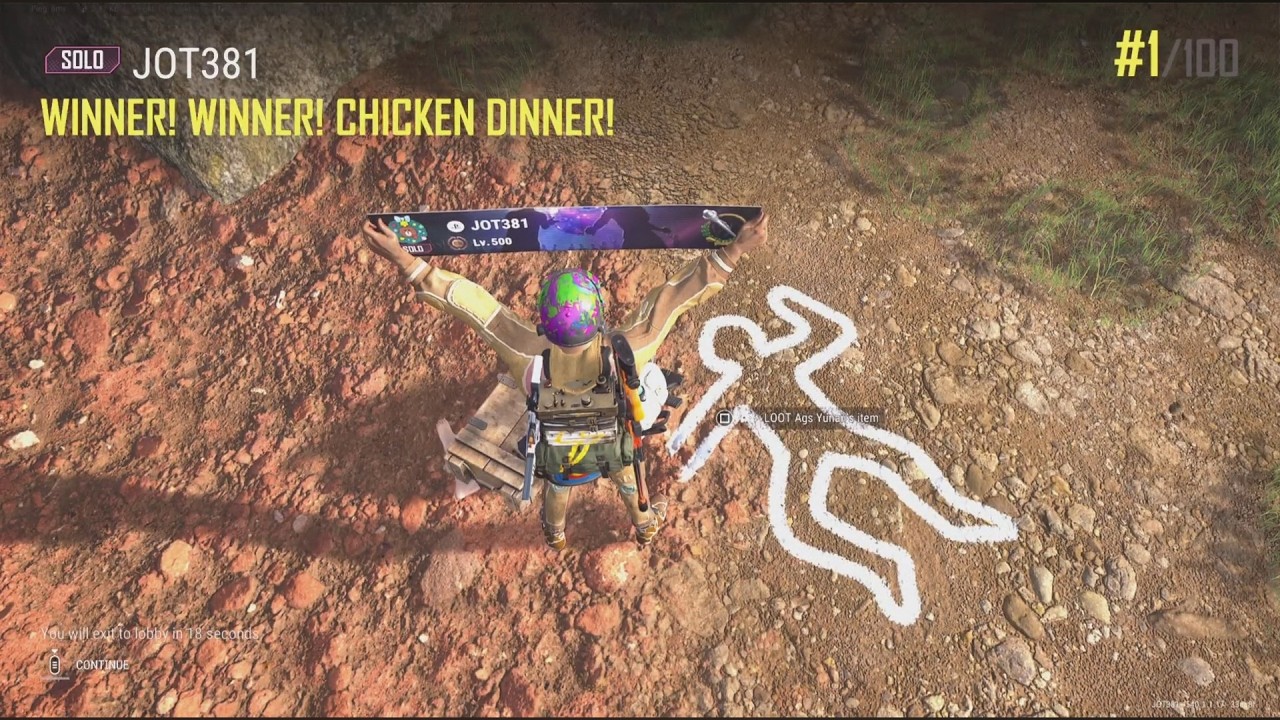 JOT381 PUBG 010326 TAEGO 5 KILLS 2382nd SOLO WIN 1/100 CHICKEN DINNER SOLO
