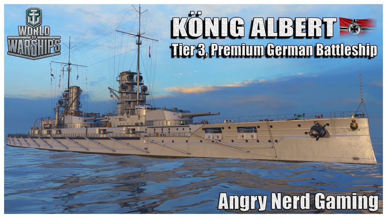 World of Warships: KONIG ALBERT,  German T3 Premium BB