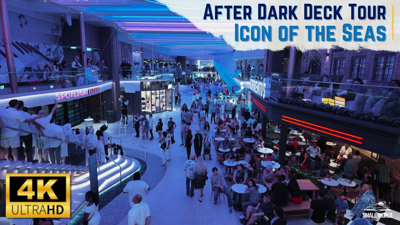 Icon of the Seas, After Dark | Nighttime Walking Tour of the World's Largest Cruise Ship