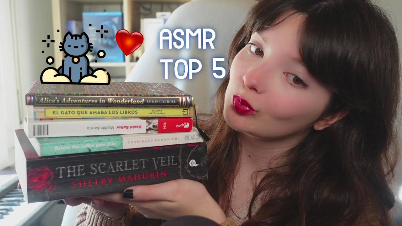ASMR - MI TOP 5 MEJORES LIBROS DEL MOMENTO