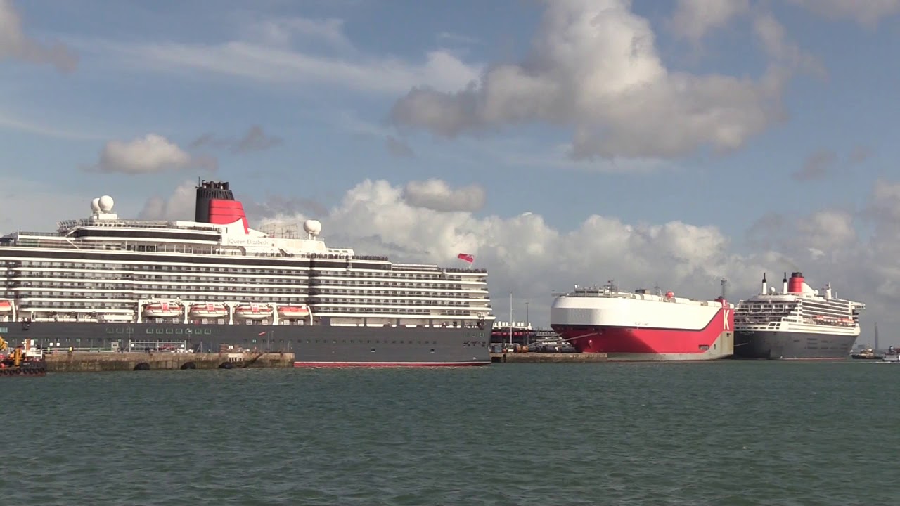 Three Cunard Queens make their departure from Southampton today 11/08/19