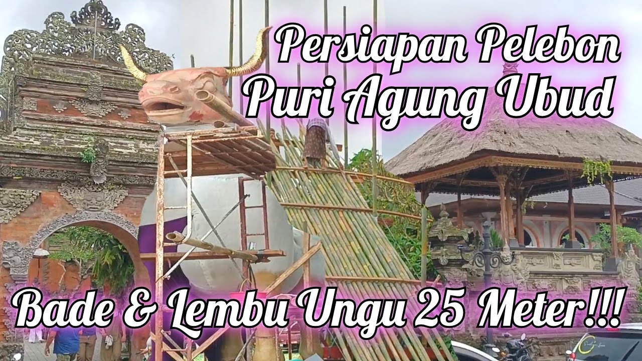 PERSIAPAN PELEBON‼️PURI UBUD 2025